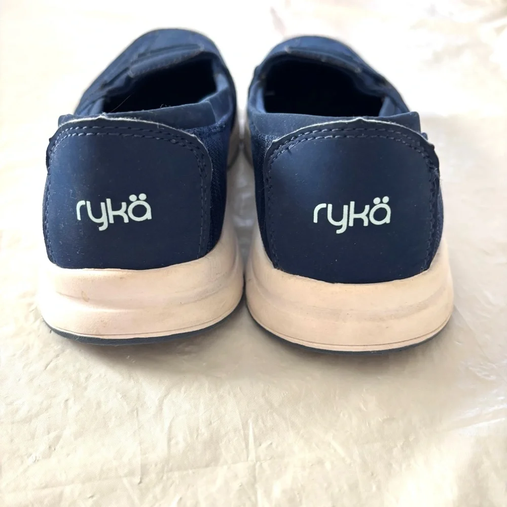 Ryka Jamboree Navy Fashion Sneaker slip on memory foam SZ 6.5 NWOT